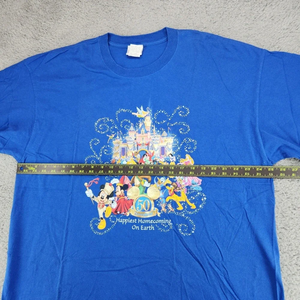 Vintage Disneyland Resort 50th Happiest Homecoming On Earth T-Shirt Mens 2XL - Picture 5 of 8